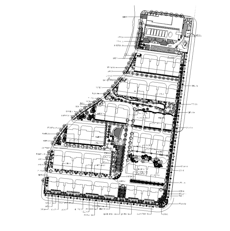 重庆桃源居---桃源资料下载-[江苏]江阴市丽都城市花园桃源居居住区景观CAD施工图