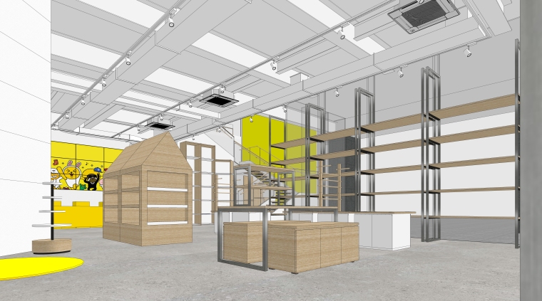 现代风格咖啡零售商店空间设计模型-商店设计／咖啡零售02