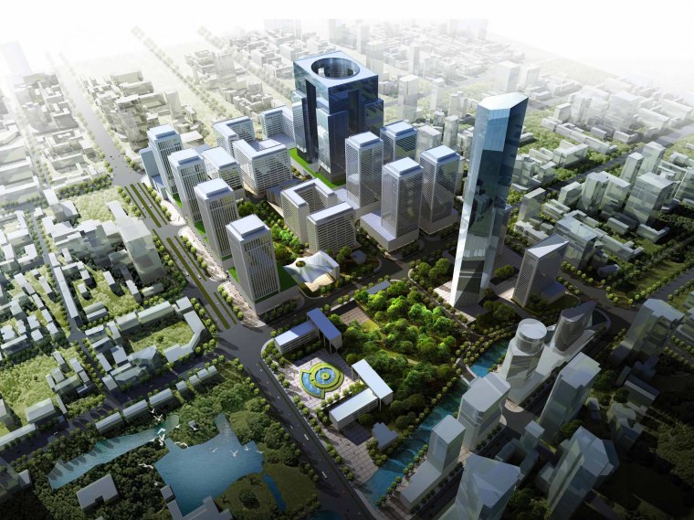 日本新宿区CBD规划设计资料下载-昆明主城中央公园及CBD核心区规划及城市设计