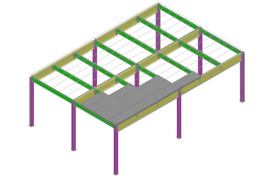 钢结构楼板钢柱资料下载-浙江大学课程设计-钢结构平台设计