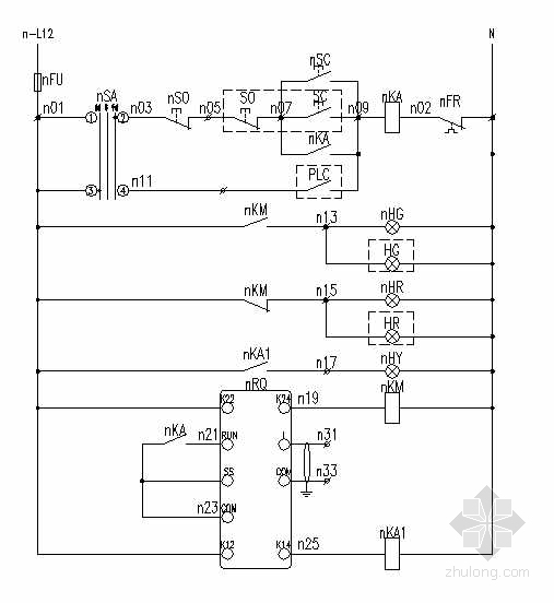 继电器控制电路原理图资料下载-大电流热继电器保护原理图