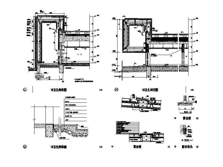 [山西]三层县级钢网架金属屋面丙型体育中心建筑施工图-14