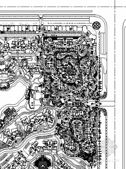 成都环球中心办公楼施工图资料下载-[成都]居住区中心湖区景观工程施工图全套