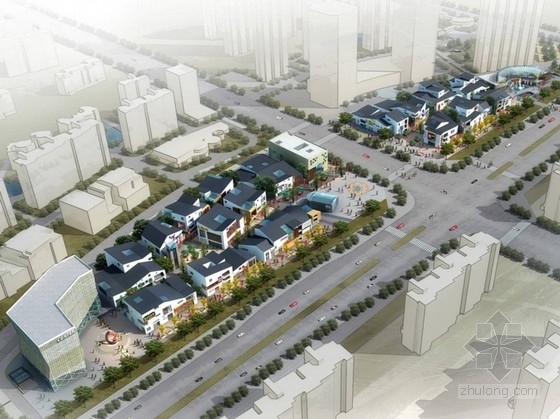 新中式商业设计方案资料下载-[安徽]新中式风格特色商业步行街设计方案文本