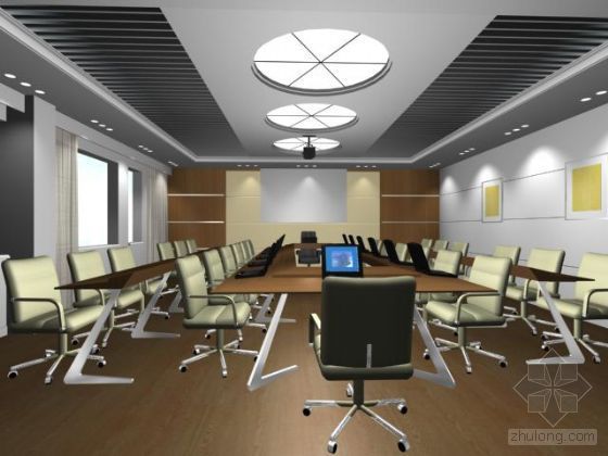 会议室墙面装修模型资料下载-某会议室模型16