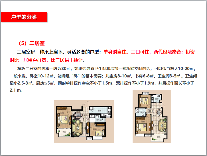 住宅户型设计案例解析与价值挖掘研究（图文并茂）-二居室