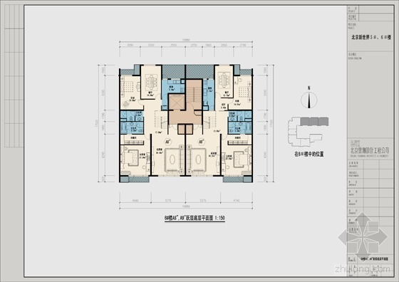 [北京]某世界花园建筑方案设计(CAD方案,户型详图、JPG、PPT)-6#-a8-a9-d1 副本