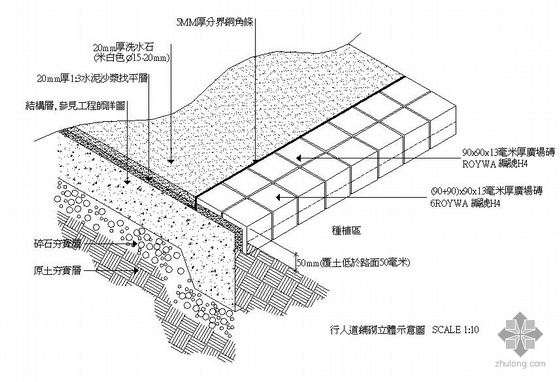 中式中轴广场景观施工图资料下载-广州某广场景观部分施工图