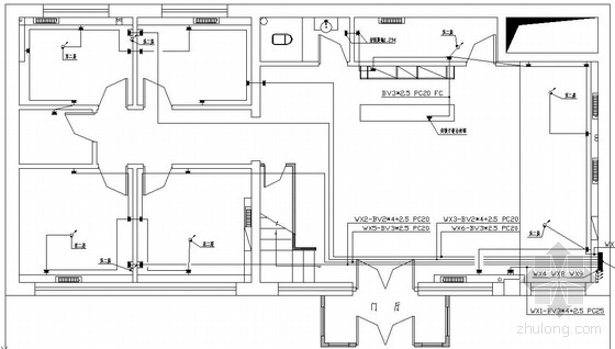 健生房装饰施工图资料下载-某茶馆装饰电气施工图