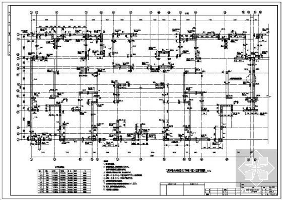 住宅地下室车库平面图资料下载-某住宅地下室结构设计图