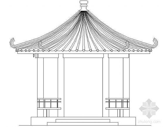 su圆形亭子资料下载-圆形凉亭节点详图