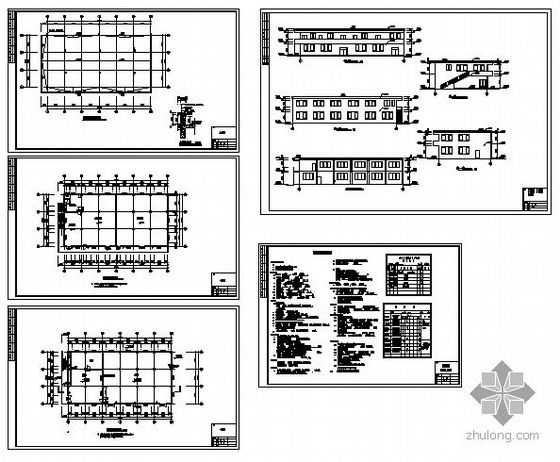 南平市某纺织厂两层职工食堂建筑结构施工图-4