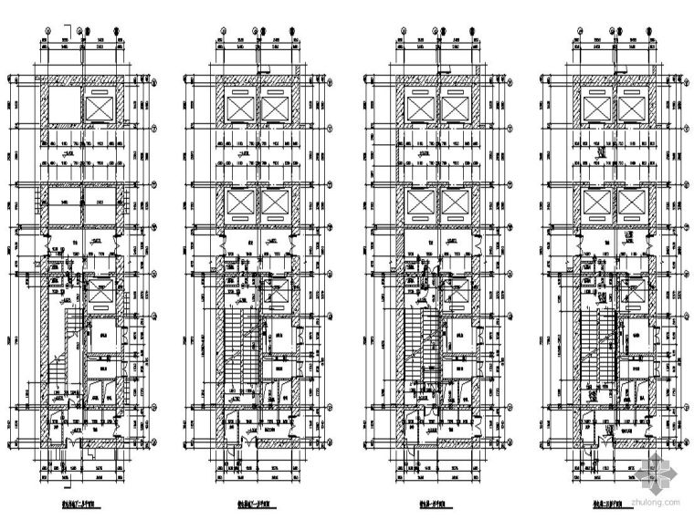 上海徐汇cad资料下载-[上海徐汇]某二十四层高档商务大厦-楼梯卫生间详图