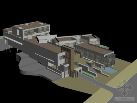 温泉酒店会所模型设计资料下载-某会所模型