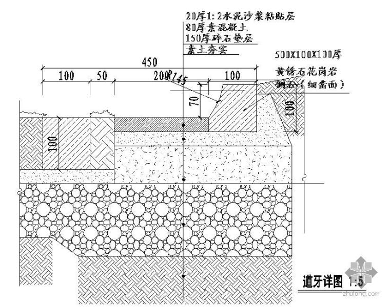 某纪念馆各类景观小品施工图_3