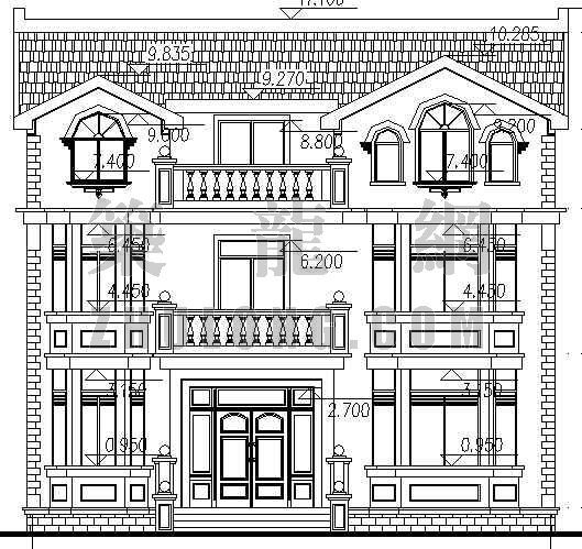 别墅建筑外观施工图资料下载-某别墅全套建筑施工图