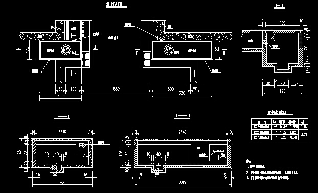 上下行分离四车道高速公路特长隧道施工图全套132张CAD-洞口手孔井设计图