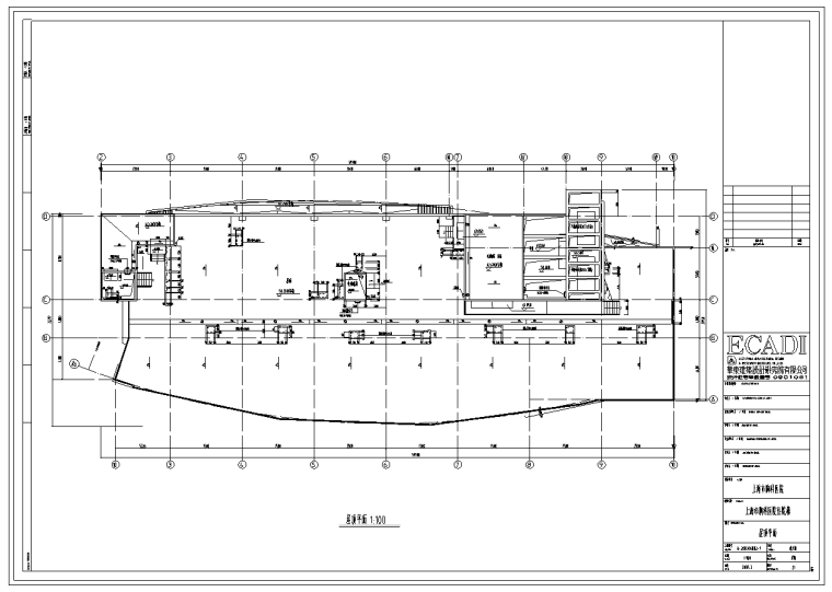 上海市胸科医院室内装修设计施工图（102张）-屋顶平面图