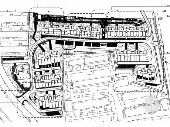 居住区规划总平图jpg资料下载-[浙江]花园居住区景观工程全套施工图（南区）