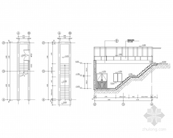 地下消防水池及泵房施工图资料下载-消防水池及泵房框架结构施工图(含结施)