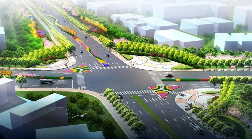 [分享]于洪新城道路绿化景观设计