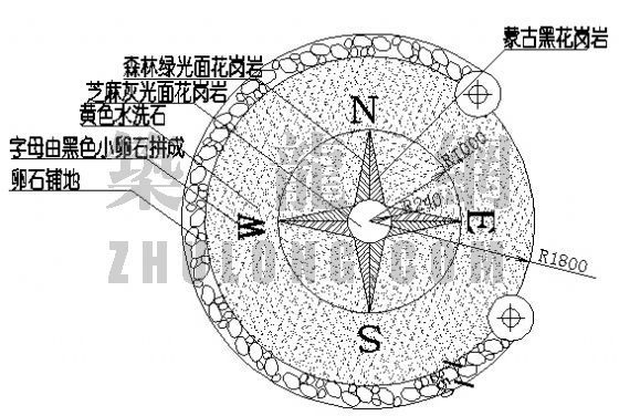 室内花岗岩铺设资料下载-花岗岩拼花详图