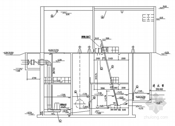 一体式污水泵站施工方案资料下载-某污水泵站图纸