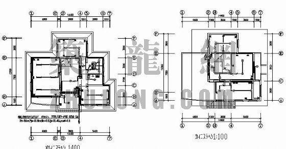 消防值班方案资料下载-值班室强电图纸