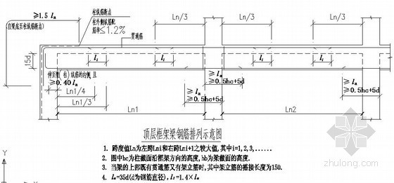 框架梁钢筋布置图资料下载-框架梁柱节点构造详图