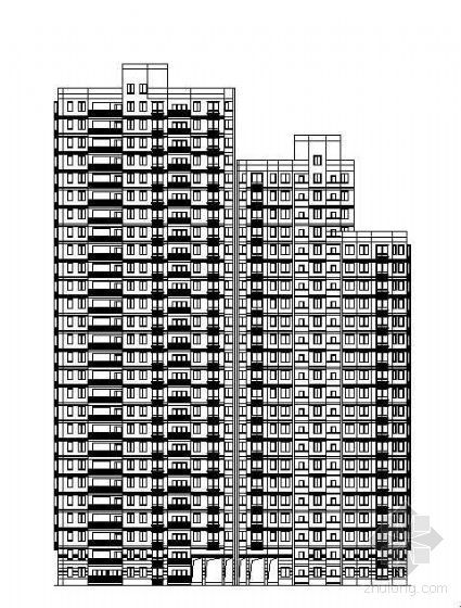 凯旋国际酒店公寓资料下载-某国际中心酒店式公寓楼建筑方案图