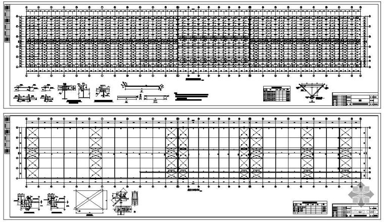 30米桁架结构厂房资料下载-某厂房30米高低跨结构设计图