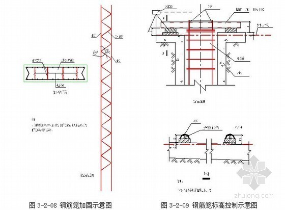 [辽宁]城市地下空间逆作法作业综合施工组织设计（附图丰富）-钢筋笼吊装 