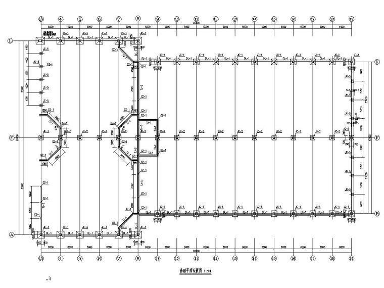 十米跨钢架资料下载-47及60米跨轻钢结构农场结构图