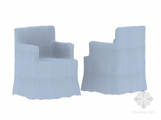 简约现代椅子资料下载-简约椅子3D模型下载