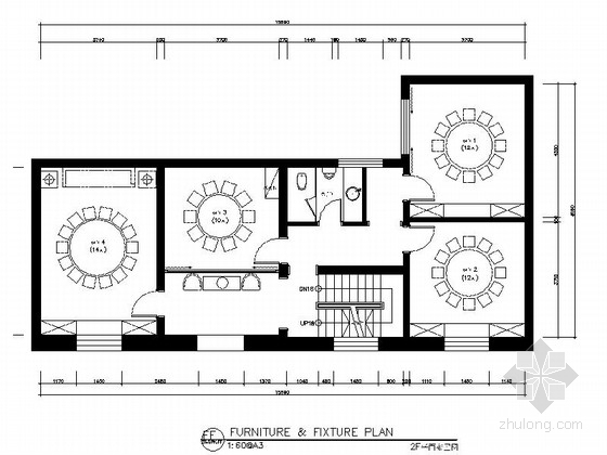 咖啡厅平面图2资料下载-[新疆]清新现代田园风格咖啡厅室内装修施工图（含高清实景图）