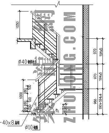 户内空调回路设计资料下载-户内钢木楼梯详图