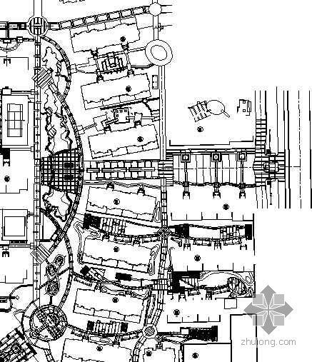 现代城市花园景观资料下载-[长春]城市花园一期景观设计施工图