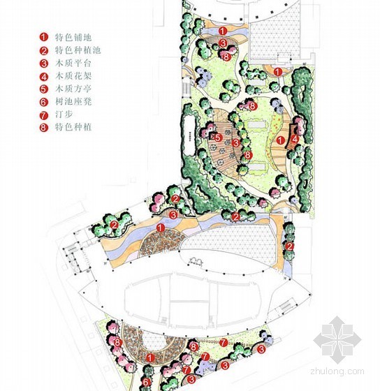 广场景观概念设计平面图资料下载-[呼和浩特]商业广场景观概念设计
