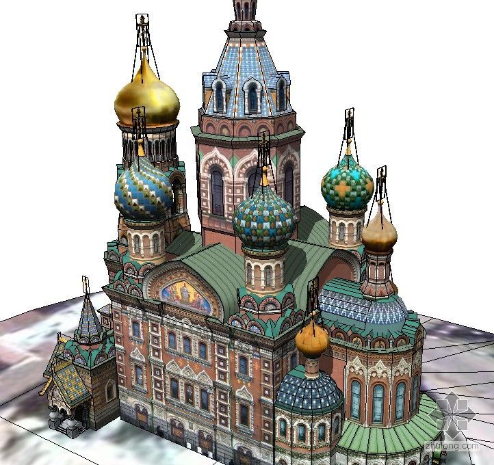 圣彼得堡滨水景观资料下载-教堂