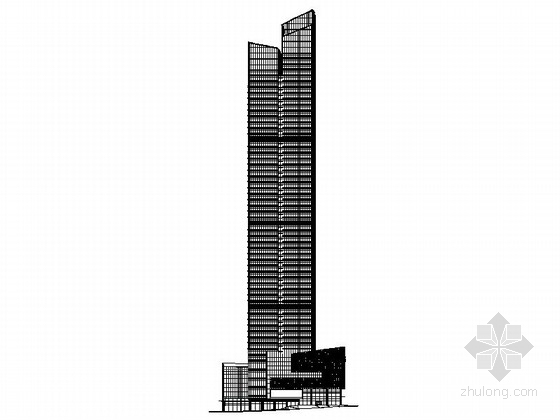 超高层办公平面图效果图资料下载-[深圳]超高层框架筒体结构节能型办公综合楼建筑施工图（含效果图）