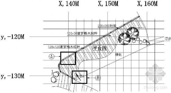 四坡五脊钢结构施工图资料下载-景观平台四、五施工图