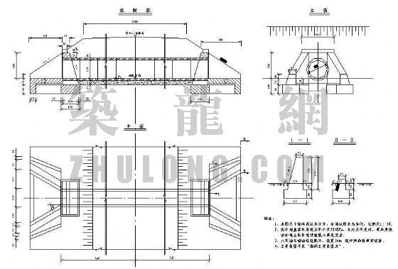 圆管涵资料下载-0.75m-1.5m跨钢筋混凝土圆管涵布置图