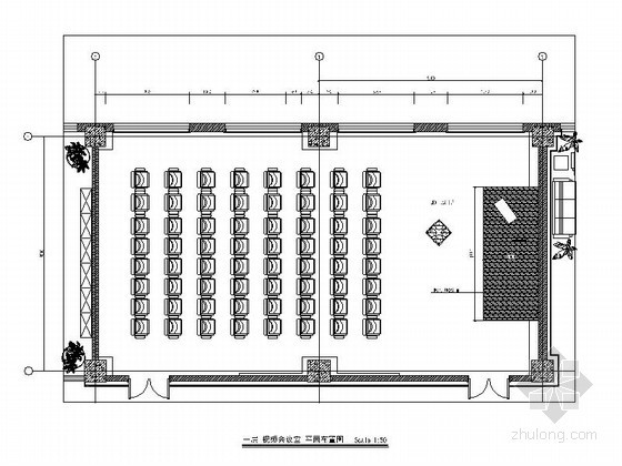 视频会议室图纸资料下载-某视频会议室室内设计装修图