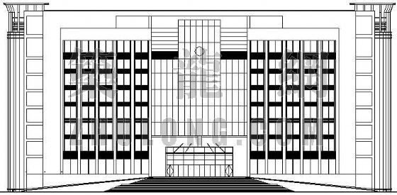 公安机关建筑设计文本资料下载-浏阳市某公安局办公区办公主楼建筑设计方案