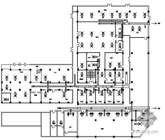 餐厅厨房建筑设计图纸资料下载-某餐厅空调通风设计图纸