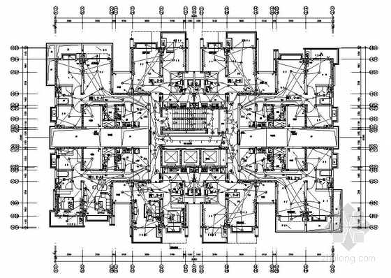 商铺楼空调设计资料下载-某高层住宅楼及商铺电气图纸