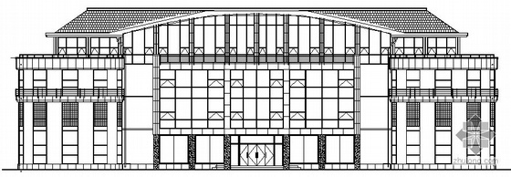 欧式高层建筑方案图资料下载-某欧式四层会所建筑方案图