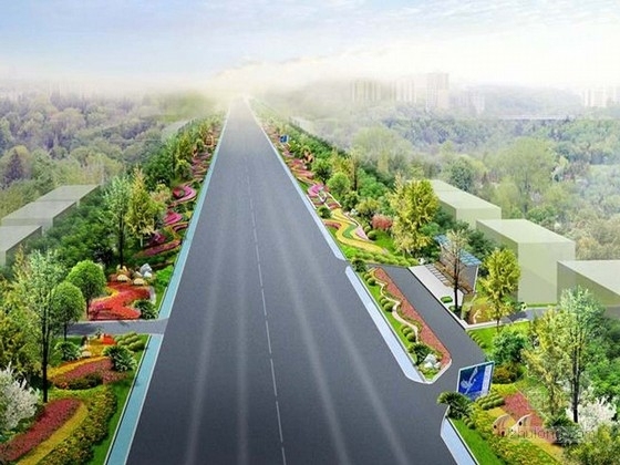 道路旁绿地景观方案资料下载-[唐山]“和谐之路”道路绿地景观规划方案
