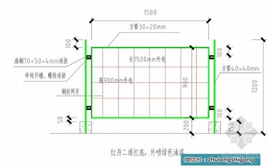 [江苏]建筑工程工地安全文明施工标准化做法-隔离带 