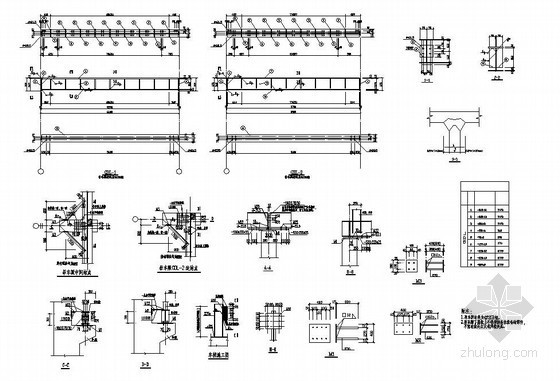 排架柱资料下载-某排架厂房吊车梁构造详图